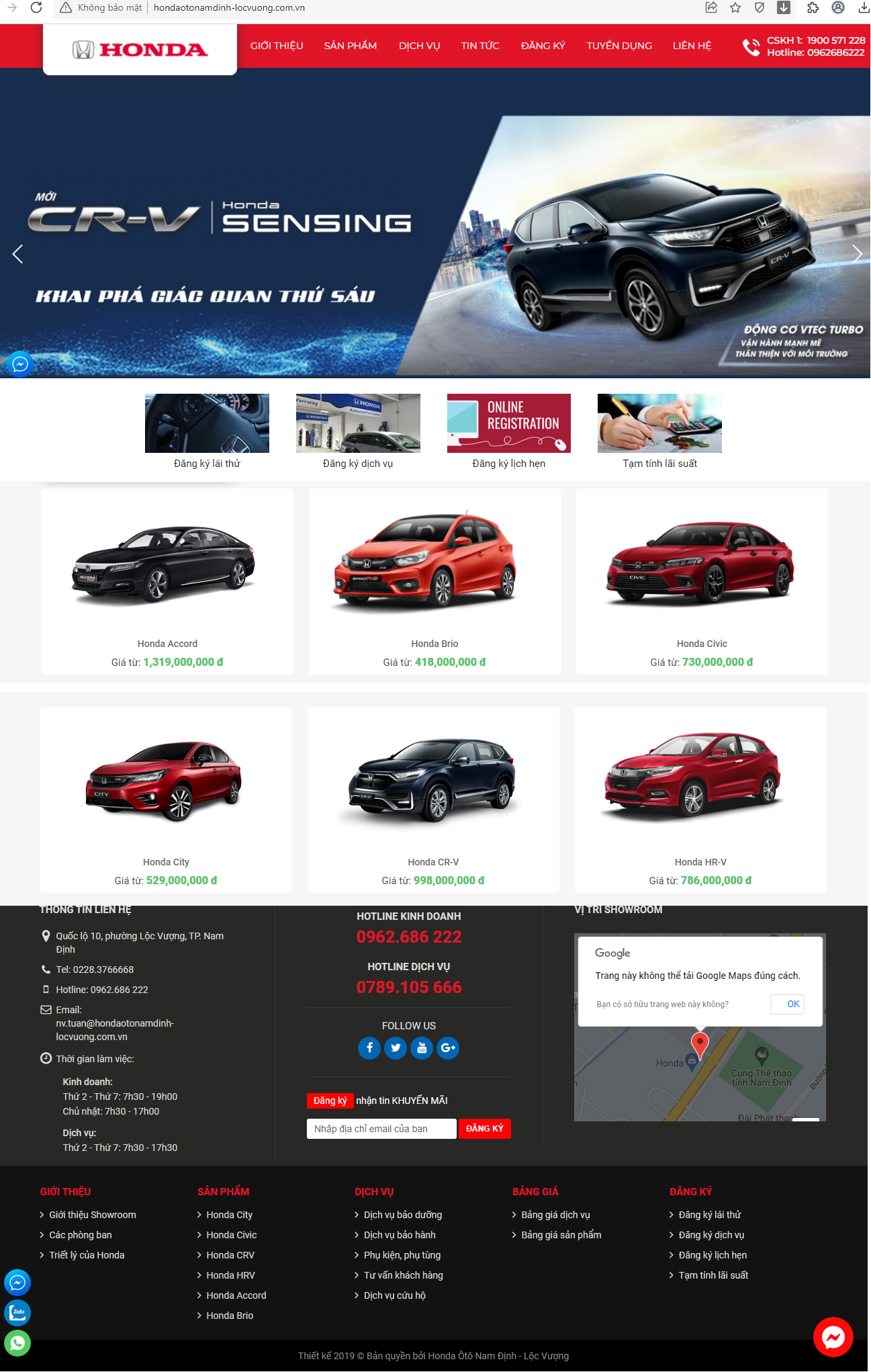 Showroom Honda oto - BH12